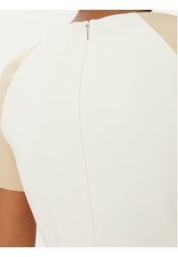 BOSS Sukienka koktajlowa Darsa 50532526 Écru Regular Fit. Materiał: syntetyk. Styl: wizytowy #4