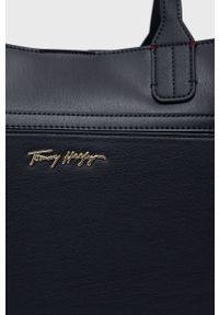 TOMMY HILFIGER - Tommy Hilfiger torebka kolor granatowy. Kolor: niebieski