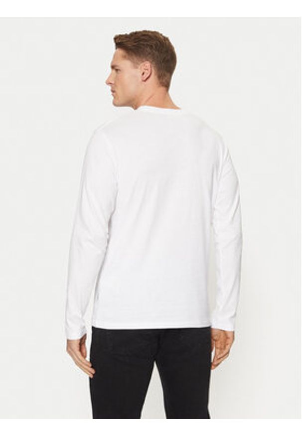 Jack & Jones Longsleeve Vesterbro 12266419 Biały Relaxed Fit. Kolor: biały. Materiał: bawełna. Długość rękawa: długi rękaw