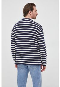 Sisley sweter bawełniany męski lekki. Okazja: na co dzień. Materiał: bawełna. Długość rękawa: długi rękaw. Długość: długie. Styl: casual #4