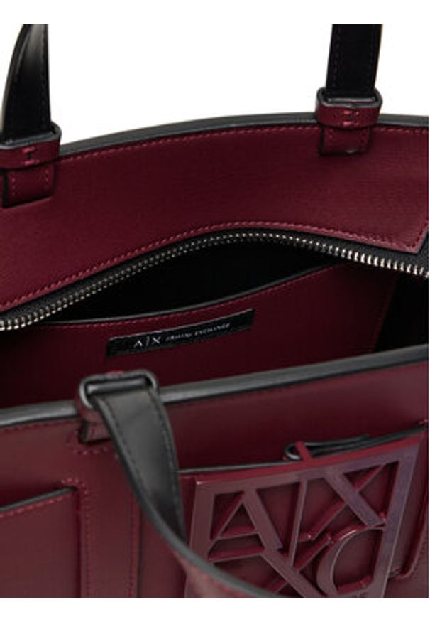 Armani Exchange Torebka 942690 0A874 UA343 Bordowy. Kolor: czerwony. Materiał: skórzane