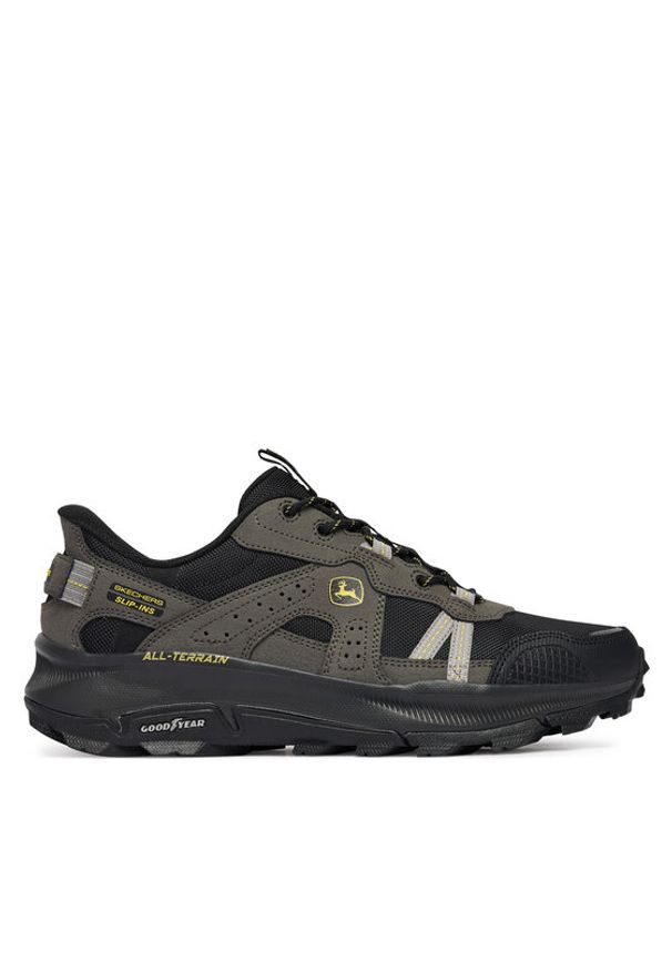 skechers - Skechers Trekkingi John Deere: Skechers Slip-Ins Equalizer 5.0 256009/BBK Czarny. Kolor: czarny. Materiał: skóra. Sport: turystyka piesza