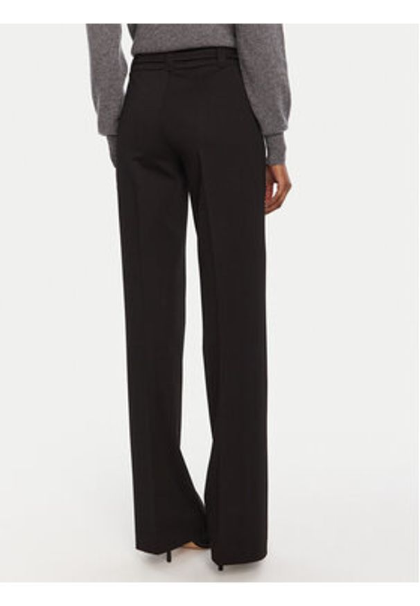 TwinSet - TWINSET Spodnie materiałowe 252TP2602 Czarny Flare Fit. Kolor: czarny. Materiał: wiskoza