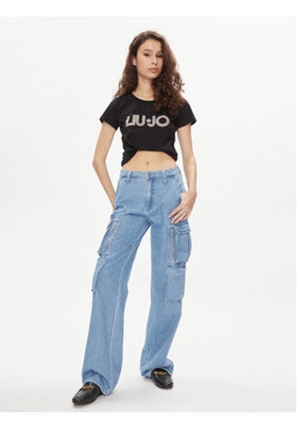 Liu Jo T-Shirt VA4105 JS003 Czarny Regular Fit. Kolor: czarny. Materiał: bawełna