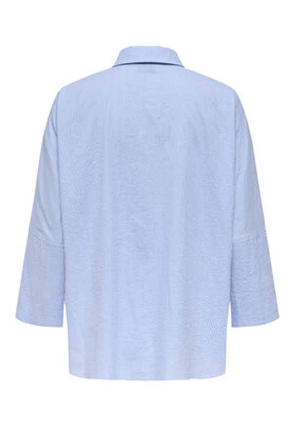 only - ONLY Koszula Augusta 15347661 Niebieski Loose Fit. Kolor: niebieski. Materiał: bawełna