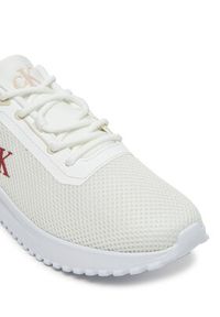 Calvin Klein Jeans Sneakersy Eva Runner L-Up Mix Mesh Logo Ck YW0YW01851 Biały. Kolor: biały. Materiał: materiał #3