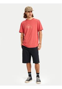 Quiksilver T-Shirt Ev Comp Logo EQYZT08182 Czerwony Regular Fit. Kolor: czerwony. Materiał: bawełna #6
