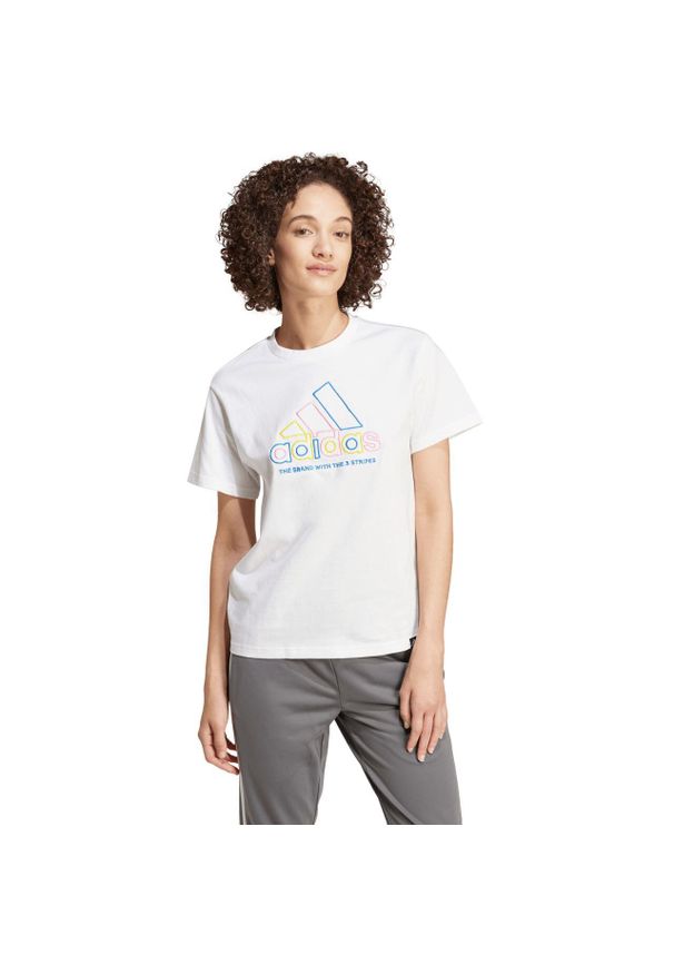 Adidas - Koszulka damska adidas Xpress Logo. Kolor: biały. Sport: fitness