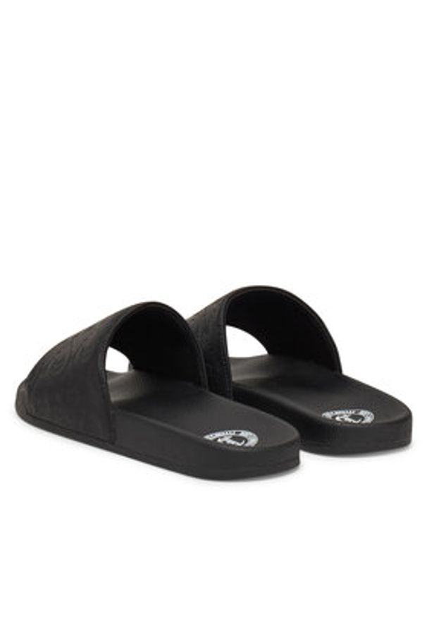 Just Cavalli Klapki 78QA3SZ5 Czarny. Kolor: czarny. Materiał: syntetyk