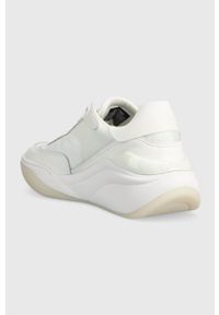 Calvin Klein sneakersy CLOUD WEDGE LACE UP kolor biały HW0HW01647. Nosek buta: okrągły. Kolor: biały. Materiał: guma #5
