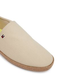 TOMMY HILFIGER - Tommy Hilfiger Espadryle Core Hilfiger Espadrille Textile FM0FM05792 Beżowy. Kolor: beżowy. Materiał: materiał #3