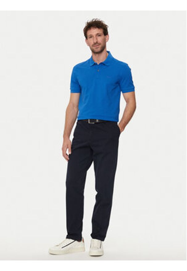 BOSS - Boss Polo Pallas 50468301 Niebieski Regular Fit. Typ kołnierza: polo. Kolor: niebieski. Materiał: bawełna