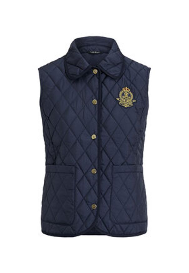 Lauren Ralph Lauren - LAUREN RALPH LAUREN Bezrękawnik 297P10887001 Granatowy Regular Fit. Kolor: niebieski. Materiał: syntetyk. Długość rękawa: bez rękawów