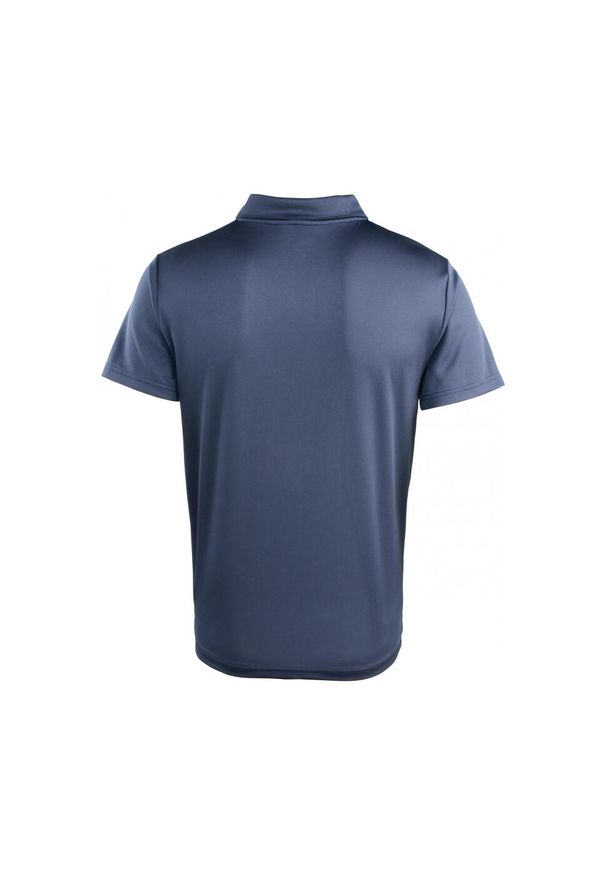 PREMIER - Koszulka polo Coolchecker z zatrzaskami Premier. Typ kołnierza: polo. Kolor: niebieski