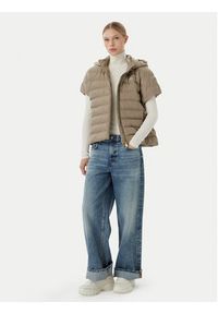 EA7 Emporio Armani Bezrękawnik 7W000477 AF12476 U6167 Beżowy Regular Fit. Kolor: beżowy. Materiał: syntetyk. Długość rękawa: bez rękawów #3