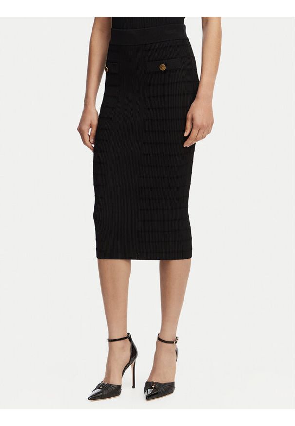 Guess Spódnica ołówkowa W5YD66 Z0130 Czarny Slim Fit. Kolor: czarny. Materiał: wiskoza