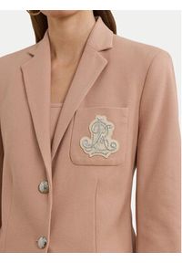 Lauren Ralph Lauren - LAUREN RALPH LAUREN Marynarka 200797305023 Różowy Slim Fit. Kolor: różowy. Materiał: syntetyk, bawełna #6