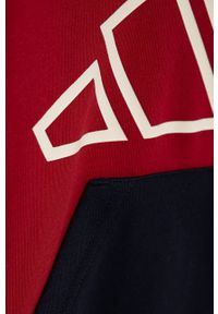 adidas Performance Bluza dziecięca GR9792 kolor czerwony z kapturem z nadrukiem. Okazja: na co dzień. Typ kołnierza: kaptur. Kolor: czerwony. Wzór: nadruk. Styl: casual #4