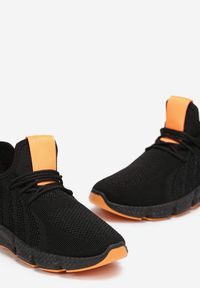 Born2be - Czarno-Pomarańczowe Buty Sportowe Kolire. Zapięcie: bez zapięcia. Kolor: czarny. Materiał: materiał #4