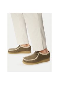 Półbuty Clarks. Kolor: zielony #1