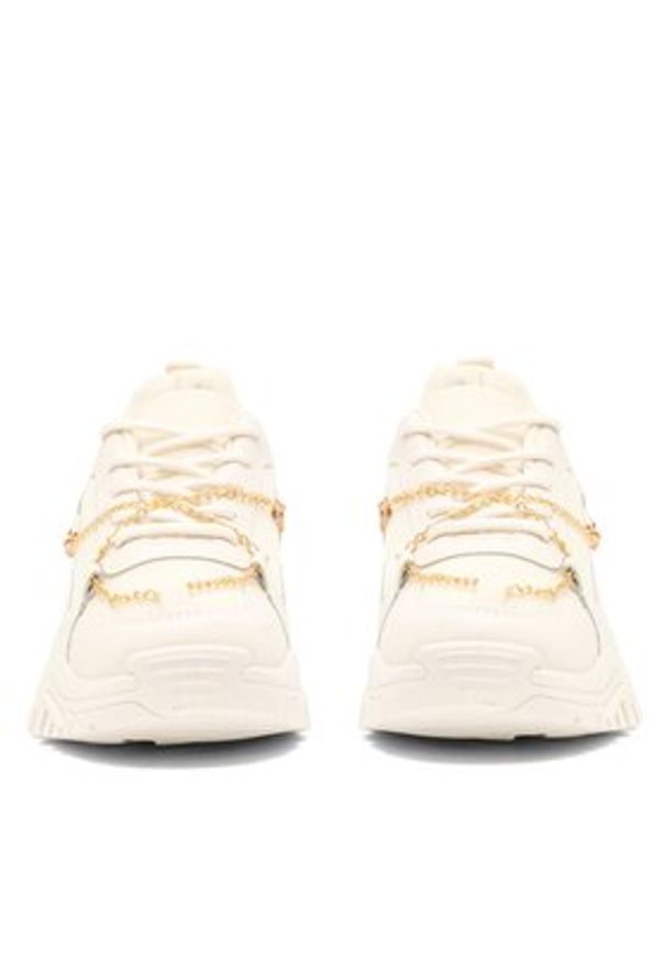 DeeZee Sneakersy TS5237-01 Beżowy. Kolor: beżowy. Materiał: materiał
