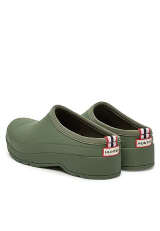 Hunter Klapki WFF1002RMA Khaki. Kolor: brązowy. Materiał: guma