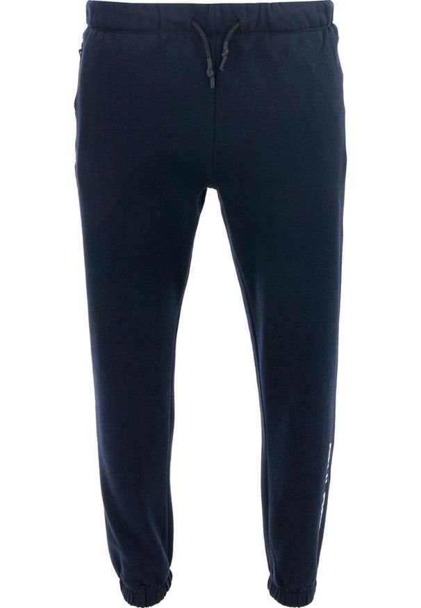 ZOOPLEMENTS - Męskie Spodnie Sportowe Silvano - Wygodne i Elastyczne. Kolor: niebieski. Materiał: poliester, bawełna. Długość: długie. Sport: fitness