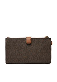 MICHAEL Michael Kors Duży Portfel Damski Jet Set 32F1GJ6W4B Brązowy. Kolor: brązowy. Materiał: skóra