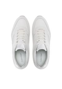 Calvin Klein Sneakersy Low Top Lace Up Mix HM0HM00901 Biały. Kolor: biały. Materiał: skóra #3