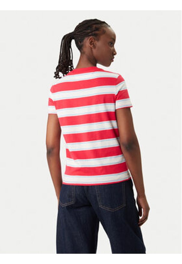 Tommy Jeans T-Shirt DW0DW21834 Czerwony Regular Fit. Kolor: czerwony. Materiał: bawełna
