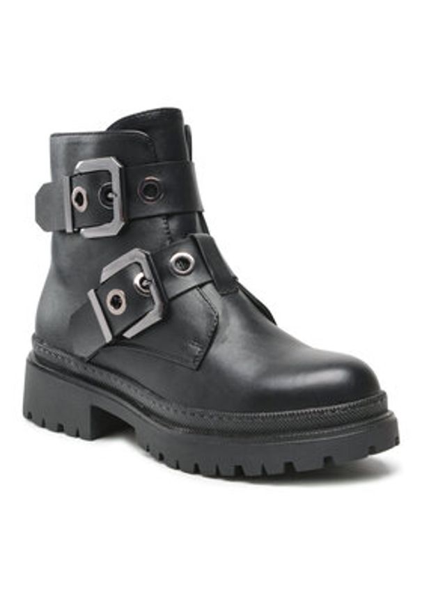 DeeZee Botki WS5680-14 Czarny. Kolor: czarny. Materiał: skóra