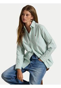 Polo Ralph Lauren Koszula 211970739500 Zielony Relaxed Fit. Typ kołnierza: polo. Kolor: zielony. Materiał: bawełna #6