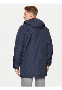 Schott NYC Parka BLADEN2 Granatowy Regular Fit. Kolor: niebieski. Materiał: syntetyk #2