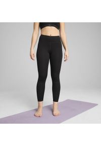 Puma - Damskie legginsy 7/8 z wysokim stanem MOVE PUMA Black. Stan: podwyższony. Kolor: czarny. Długość: krótkie