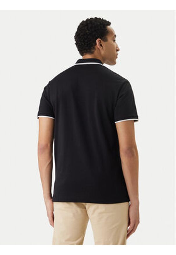 Jack & Jones Polo Fusion 12289953 Czarny Regular Fit. Typ kołnierza: polo. Kolor: czarny. Materiał: bawełna