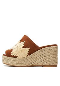 Castañer Espadryle Eleo/186 023437 Brązowy. Kolor: brązowy. Materiał: zamsz, skóra