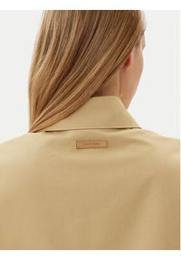 Calvin Klein Kurtka przejściowa K20K208379 Beżowy Relaxed Fit. Kolor: beżowy. Materiał: syntetyk