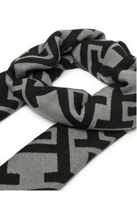 TOMMY HILFIGER - Tommy Hilfiger Szal Th Monogram Heavy Scarf AW0AW18051 Czarny. Kolor: czarny. Materiał: materiał #3