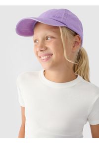 4f - 4F T-shirt gładki dziewczęcy - biały 134 (8-9 lat). Okazja: na co dzień. Kolor: biały. Materiał: dzianina, materiał, bawełna. Długość rękawa: krótki rękaw. Długość: krótkie. Wzór: gładki. Sezon: lato. Styl: klasyczny, sportowy, casual