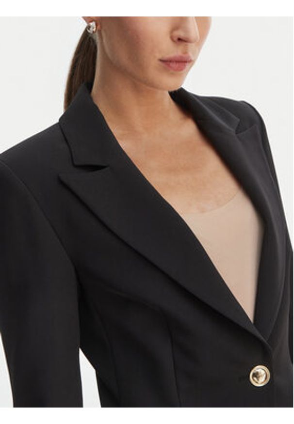 Rinascimento Marynarka CFC0128649003 Czarny Slim Fit. Kolor: czarny. Materiał: syntetyk