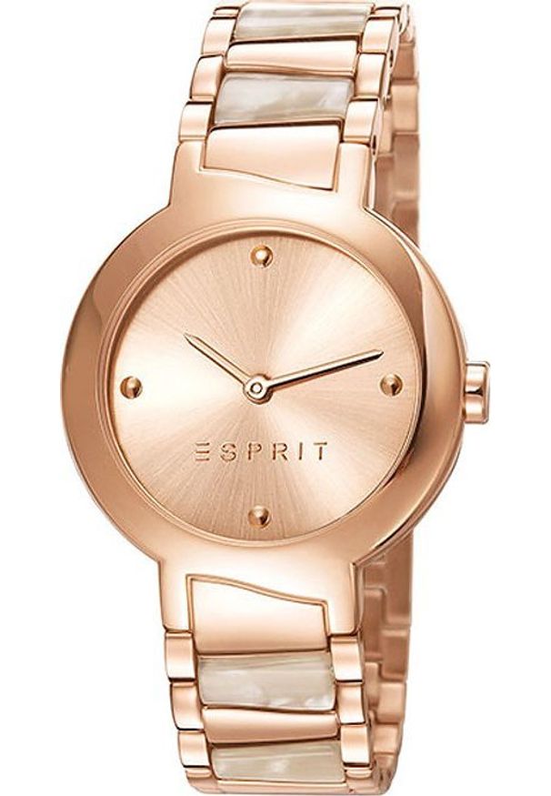 Zegarek Esprit Zegarek damski Esprit ES107692004 różowe złoto. Kolor: złoty, wielokolorowy, różowy