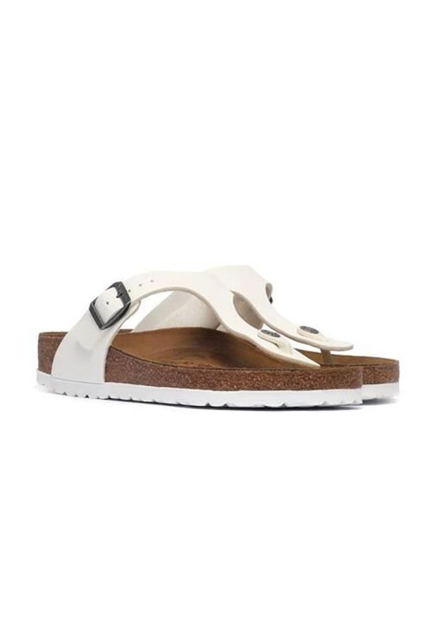 Japonki damskie Birkenstock 745531. Kolor: biały. Materiał: materiał, skóra, syntetyk