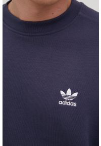adidas Originals bluza bawełniana Adicolor męska kolor fioletowy z aplikacją. Kolor: fioletowy. Materiał: bawełna. Wzór: aplikacja