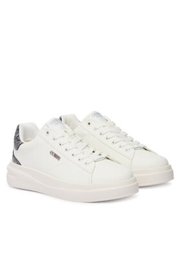 Guess Sneakersy FLFE10 ELE12 Biały. Kolor: biały. Materiał: skóra