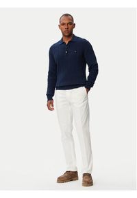 TOMMY HILFIGER - Tommy Hilfiger Sweter Classic MW0MW41955 Granatowy Regular Fit. Kolor: niebieski. Materiał: bawełna #5
