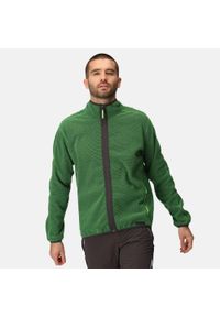 Kinwood Regatta męska turystyczna bluza z suwakiem. Kolor: zielony. Materiał: polar. Sport: turystyka piesza