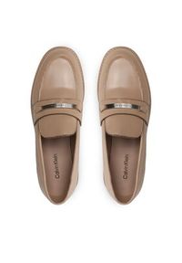Calvin Klein Loafersy Rubber Sole Loafer W/Hw HW0HW01791 Beżowy. Kolor: beżowy. Materiał: skóra