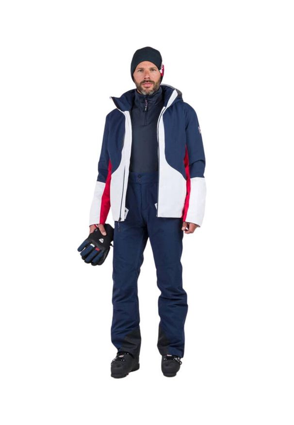 Bluza Rossignol męska Diretta Fleece HZ granatowa. Kolor: niebieski