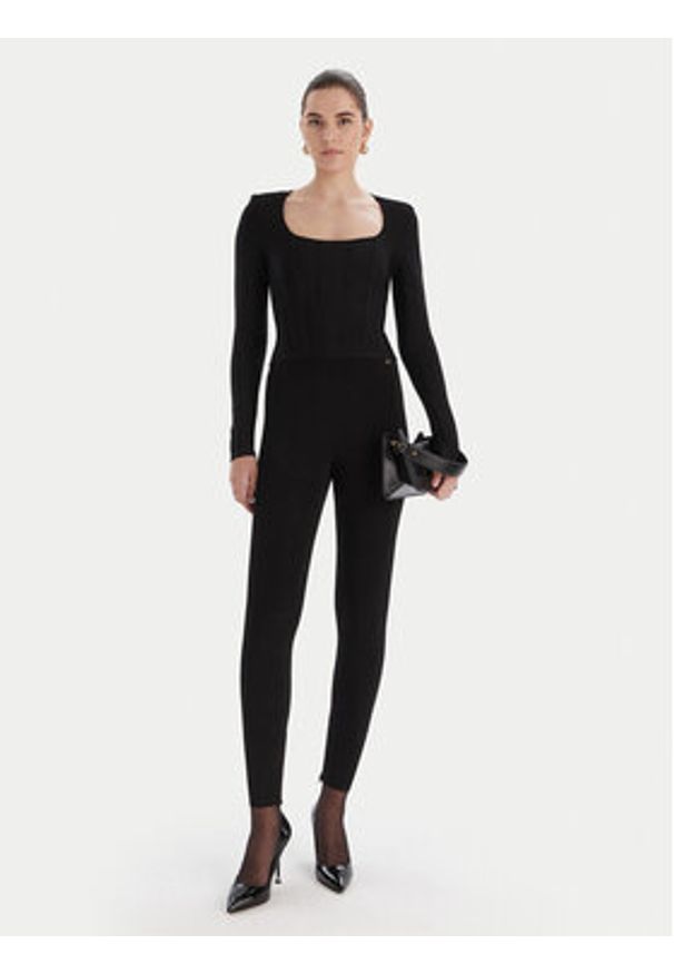 Marciano Guess Kombinezon 5BGD15 5036Z Czarny Slim Fit. Kolor: czarny. Materiał: syntetyk