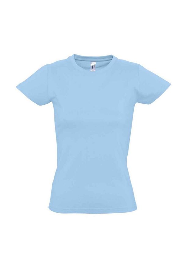 SOL'S - Koszulka Imperial Dla Kobiet. Kolor: niebieski. Sport: turystyka piesza